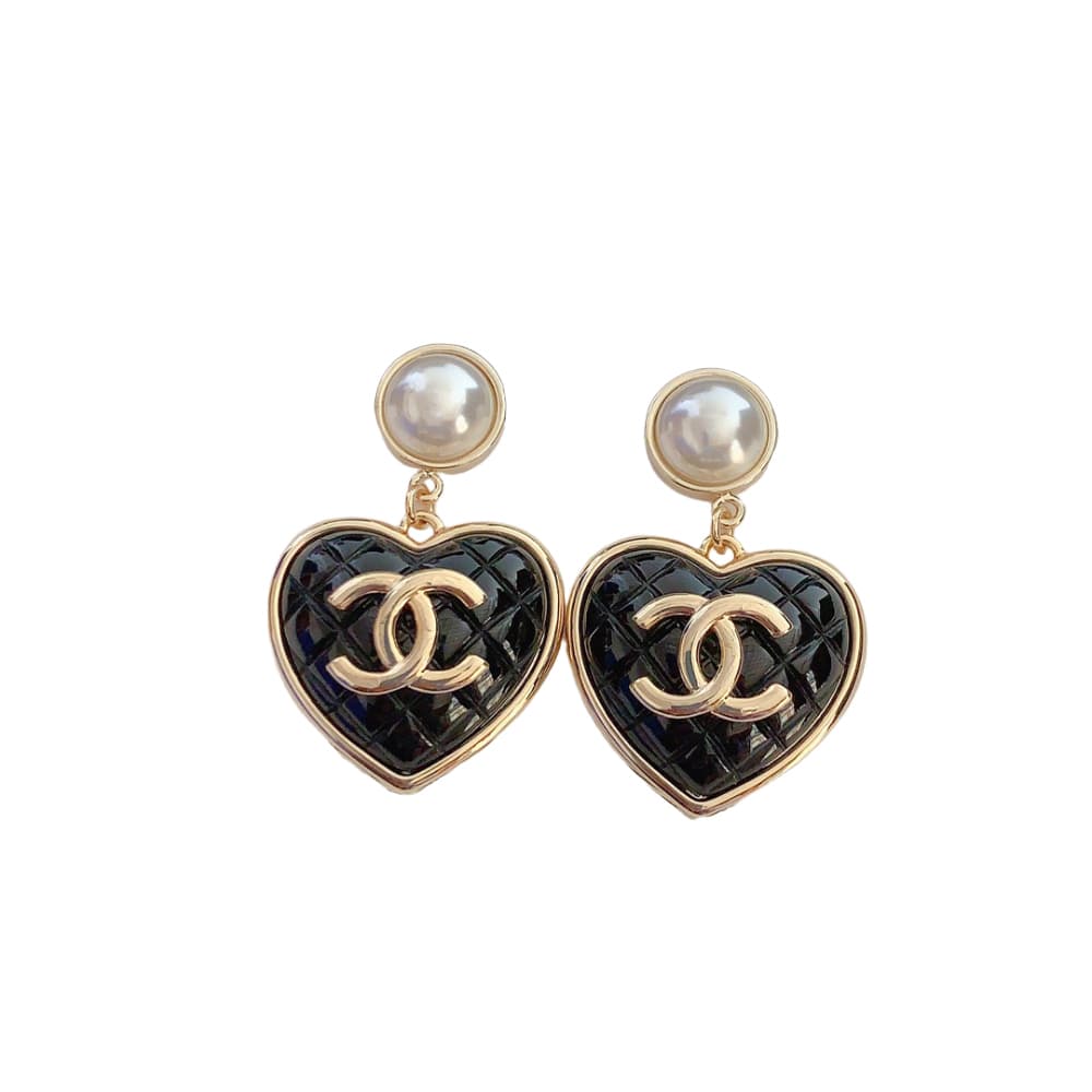Boucles d'oreilles Chanel Black Love