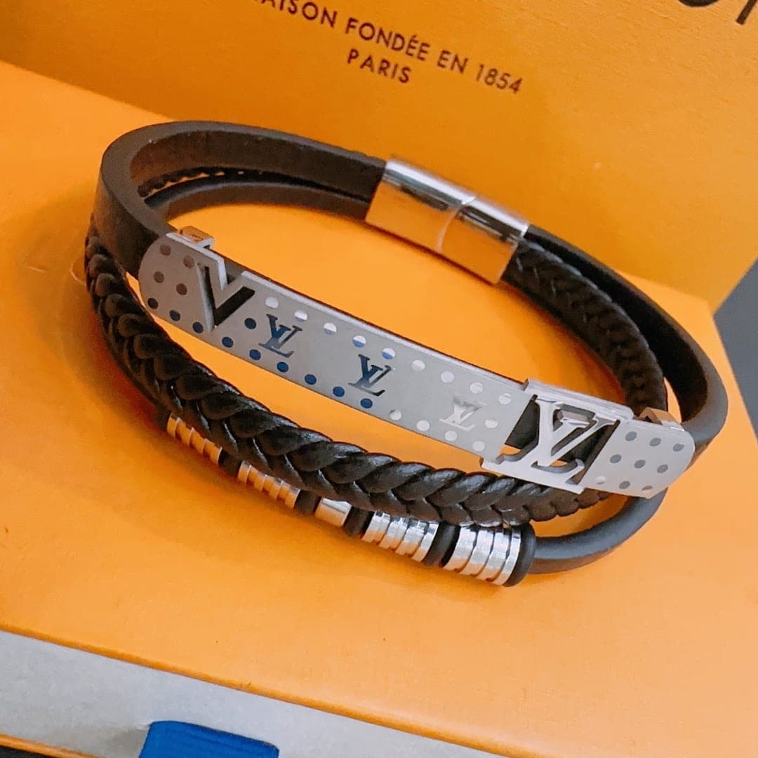 Bracelet tressé Louis Vuitton LV