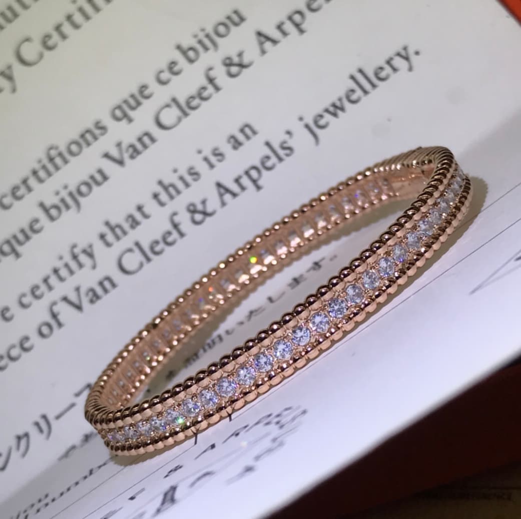 Bracelet Van Cleef & Arpels VCA à une rangée de diamants