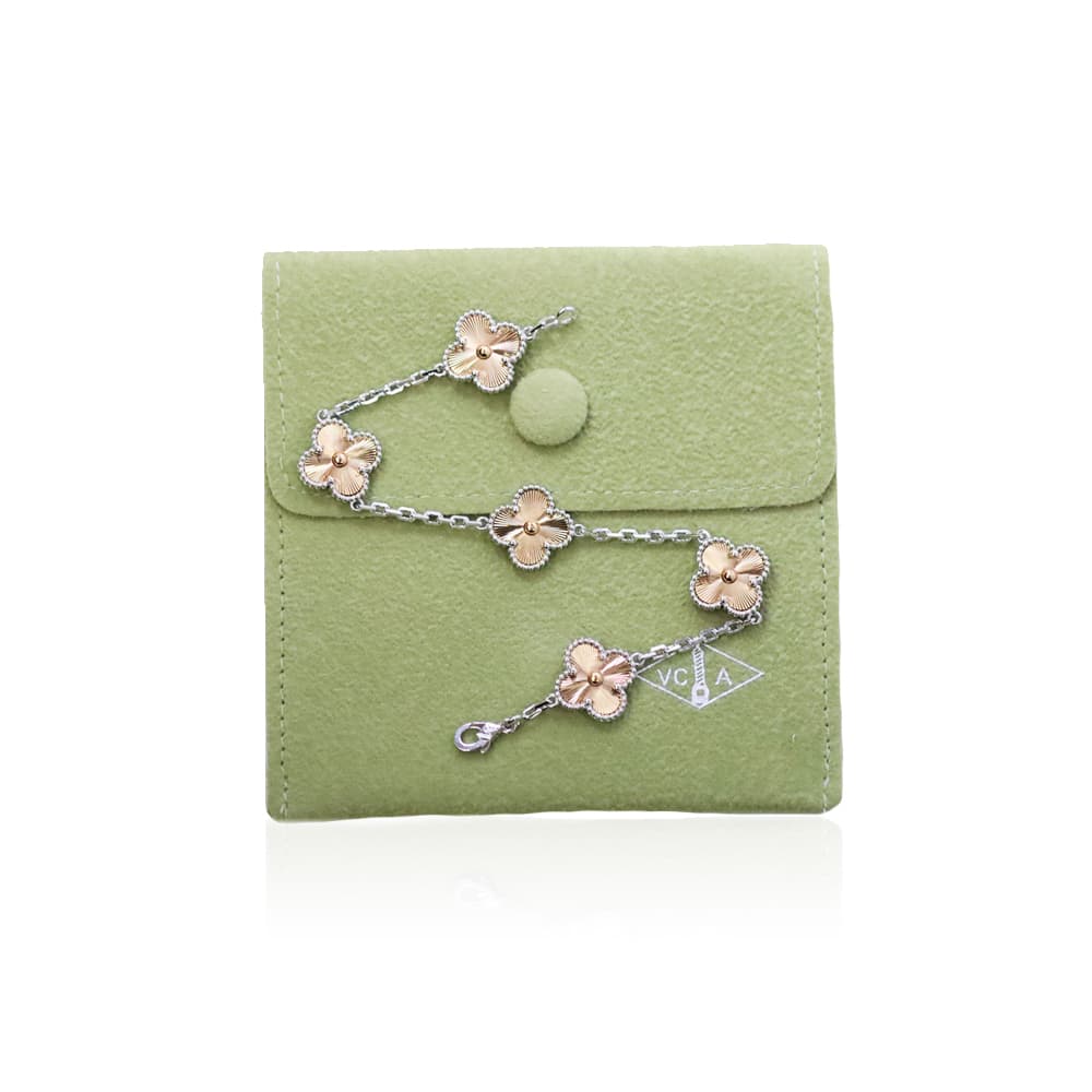 Van Cleef & Arpels Bracelet Fleur Laser Or Champagne