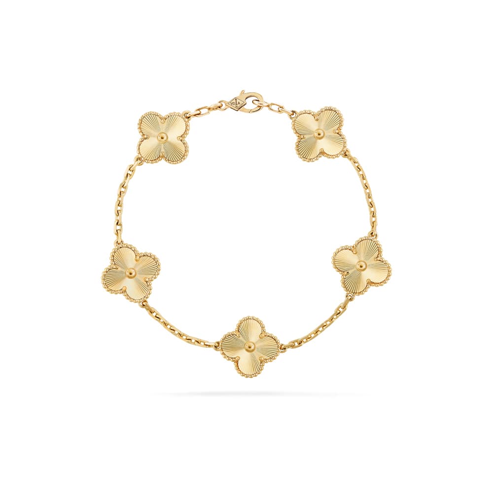Bracelet Van Cleef & Arpels VCA en or laser