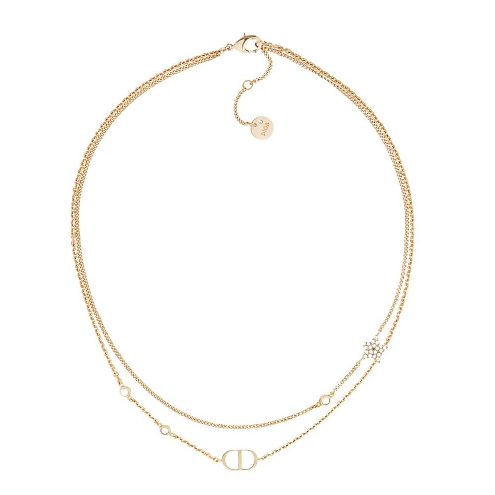 Collier double Dior Petit CD Accessoires Bijoux