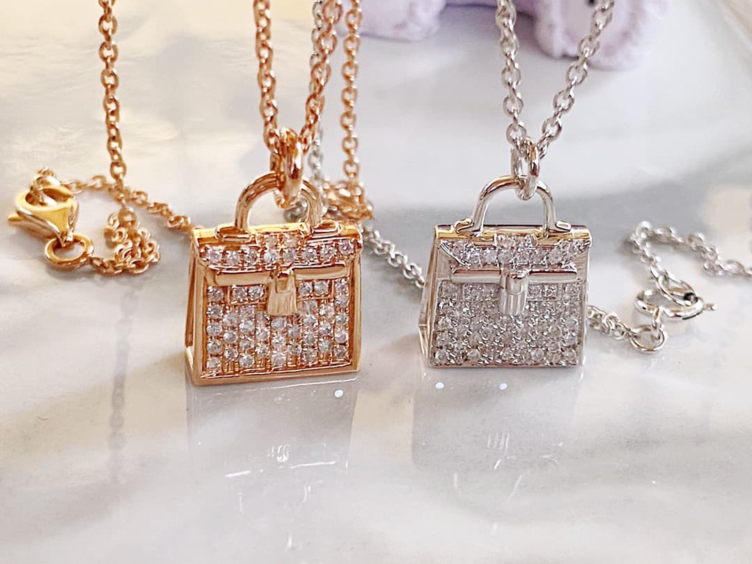 Collier pendentif sac Hermès