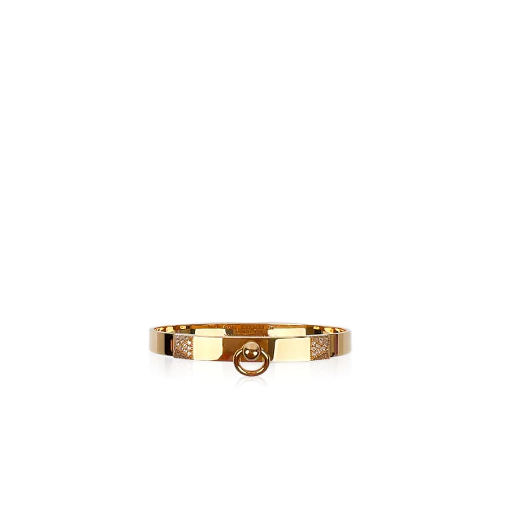Hermès Collier De Chien Bracelet En Or Rose