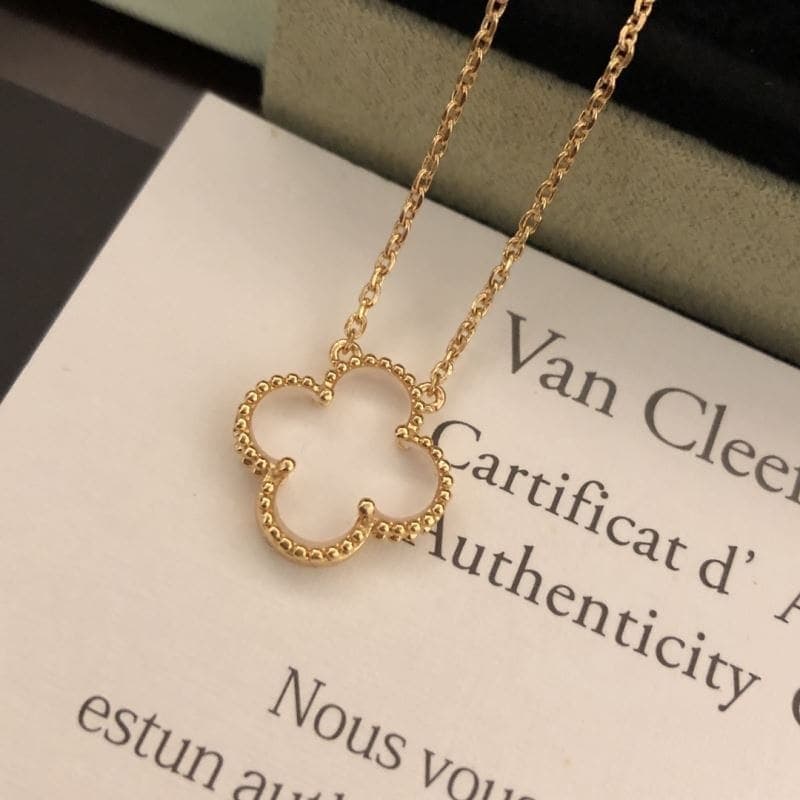 Collier transparent Van Cleef & Arpels VCA Trèfle à quatre feuilles