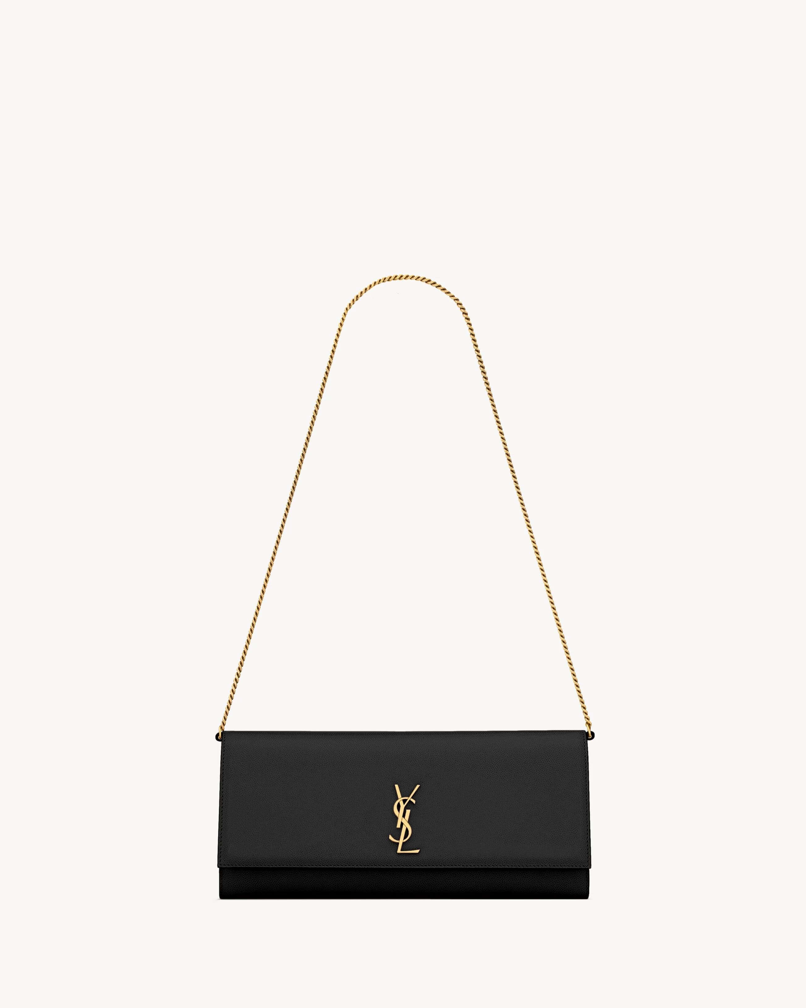 KATE CLUTCH EN CUIR GRAIN DE POUDRE