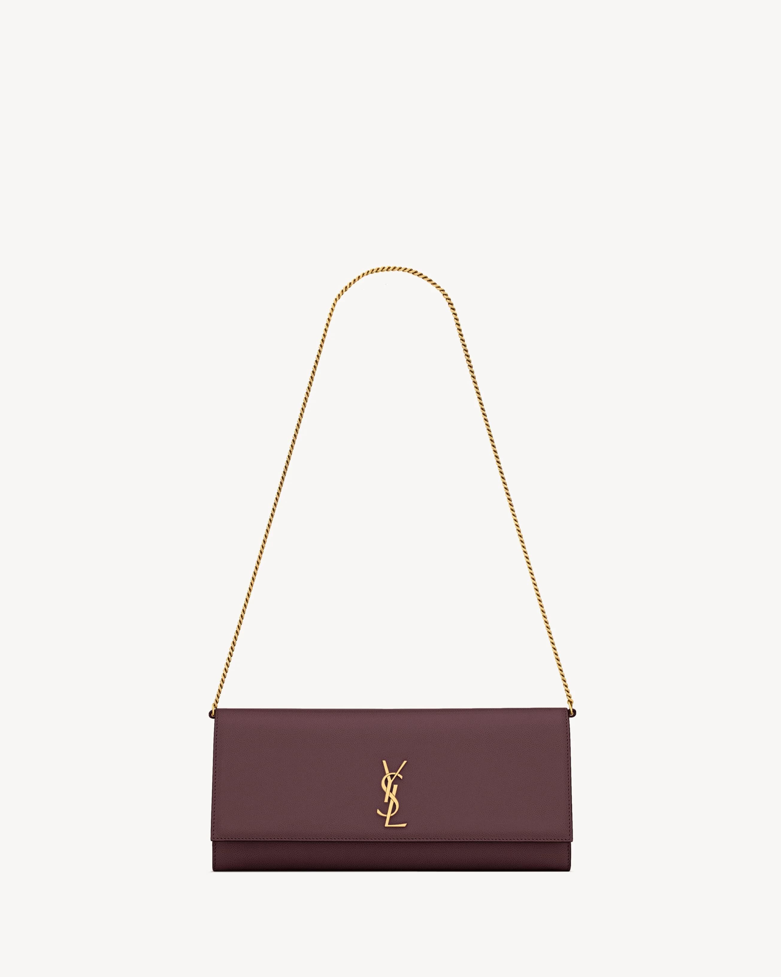 KATE CLUTCH EN CUIR GRAIN DE POUDRE