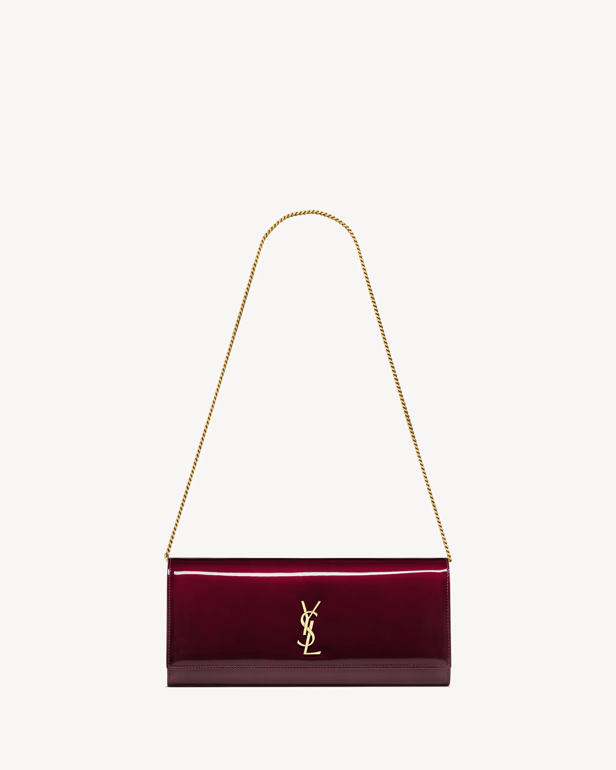 KATE CLUTCH EN CUIR VERNI