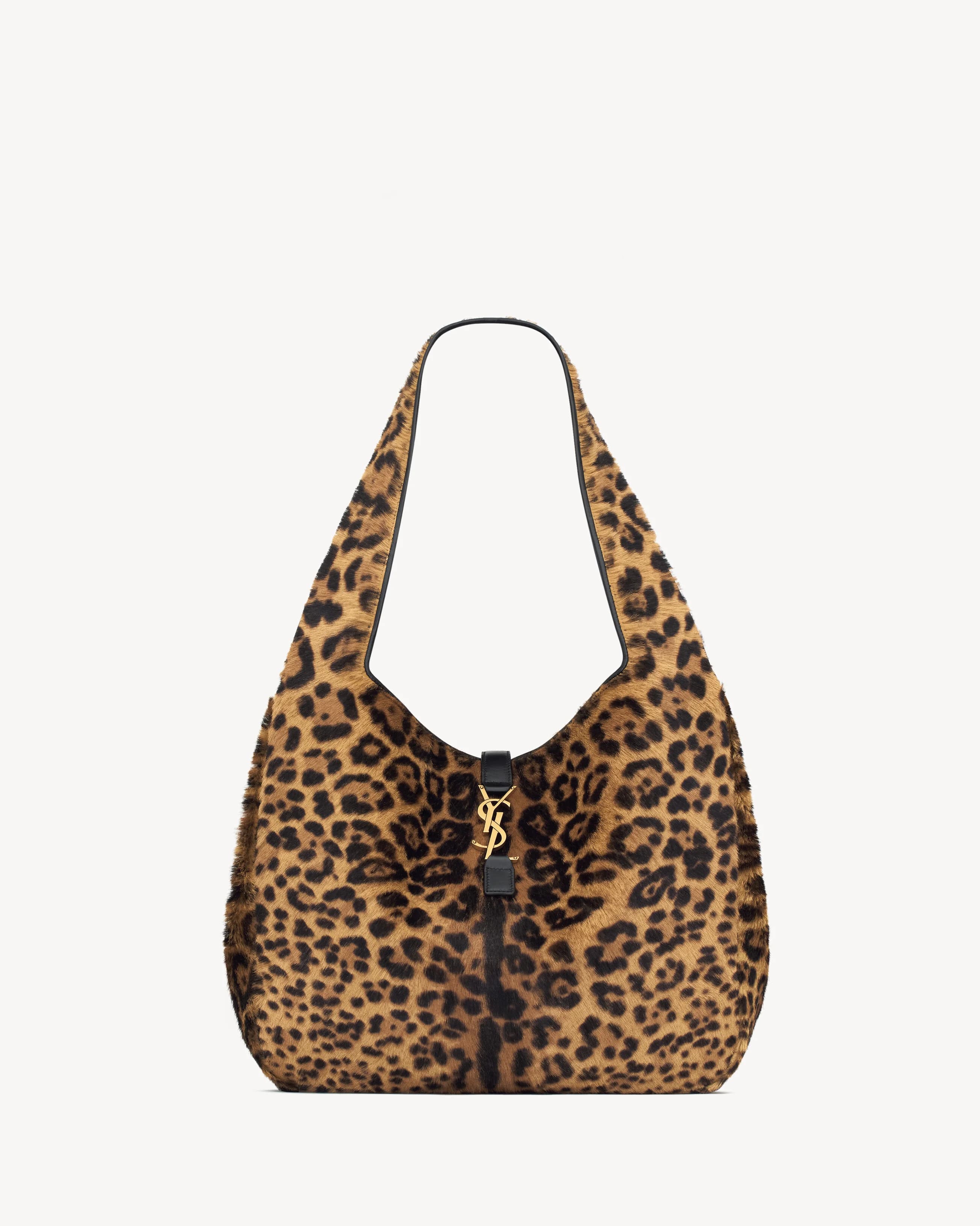 LE 5 À 7 BEA EN CUIR EFFET PONY LEOPARD — vue 1