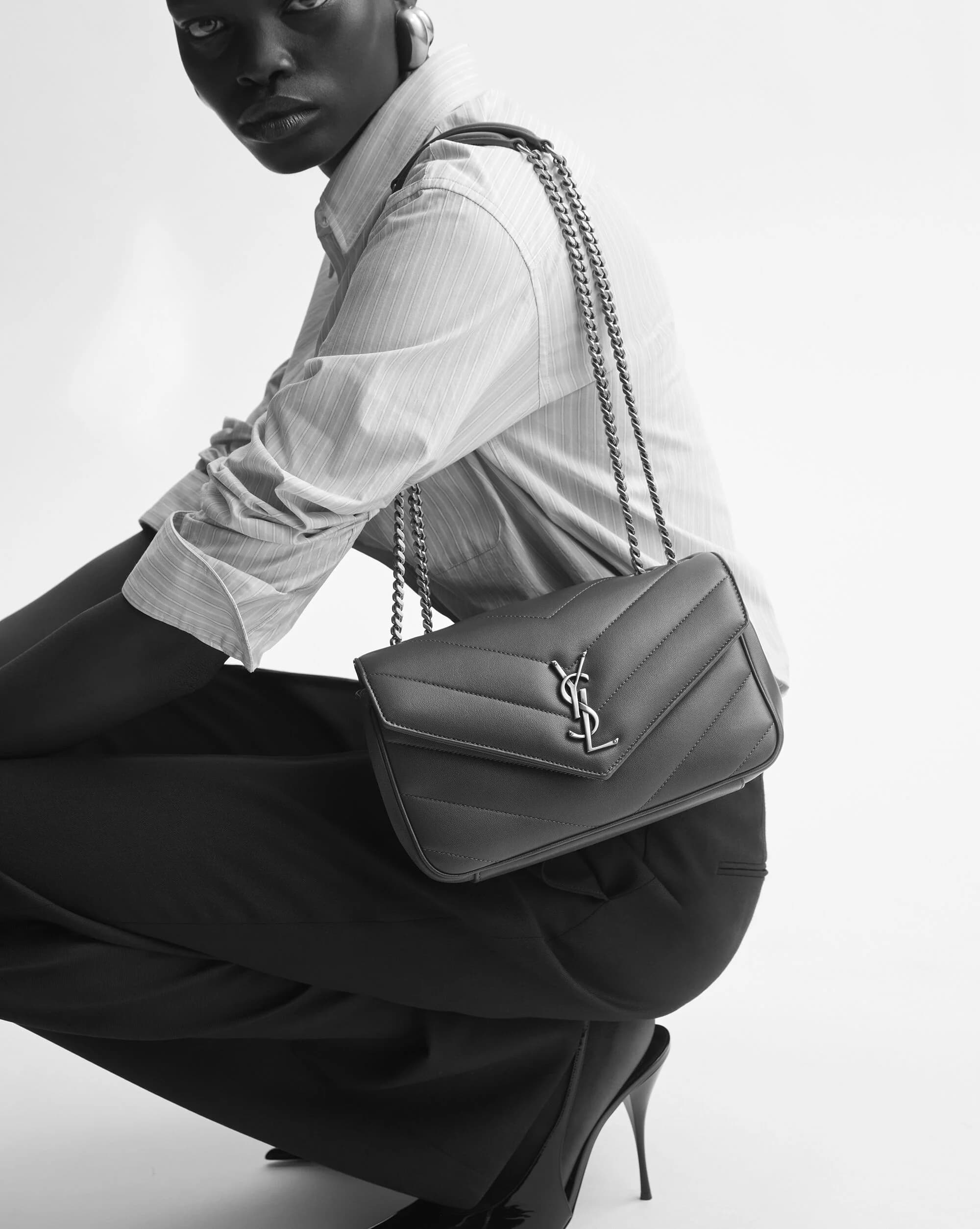 LOULOU SMALL EN CUIR MATELASSÉ