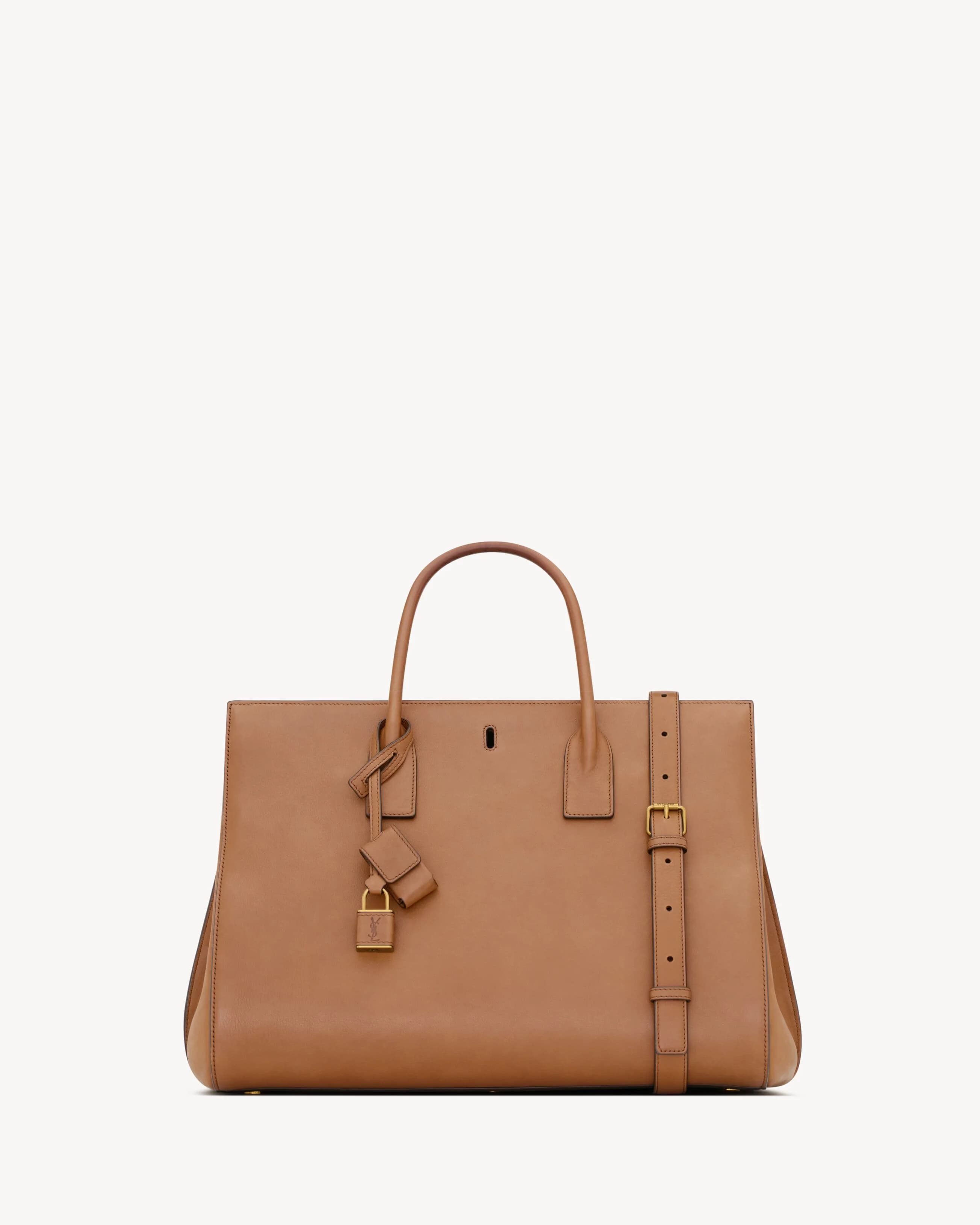 SAC DE JOUR EN CUIR LISSE - LARGE
