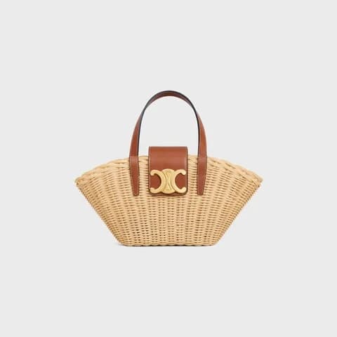 Celine - Classic Panier Teen Couffin Wicker Natural — vue 1