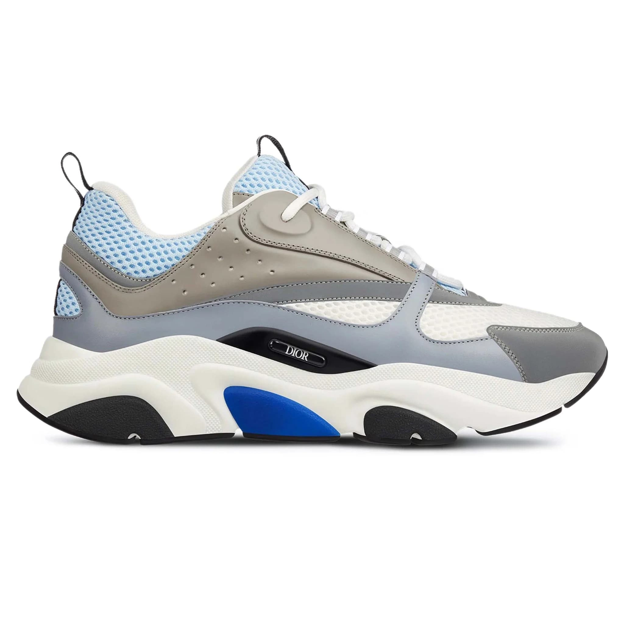 Dior B22 Sky Blue And Grey Trainer — vue 1