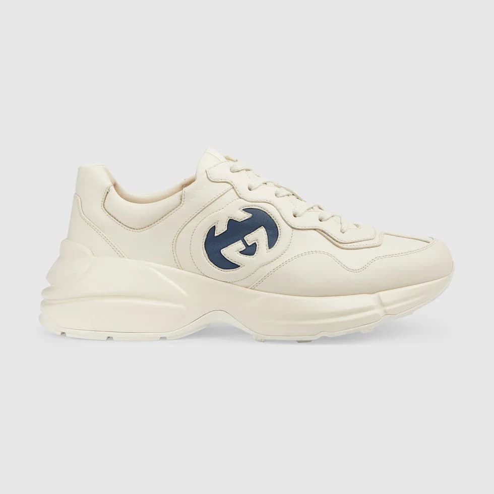 BASKETS EN CUIR RHYTON AVEC LOGO GUCCI POUR HOMME - #2 — vue 1