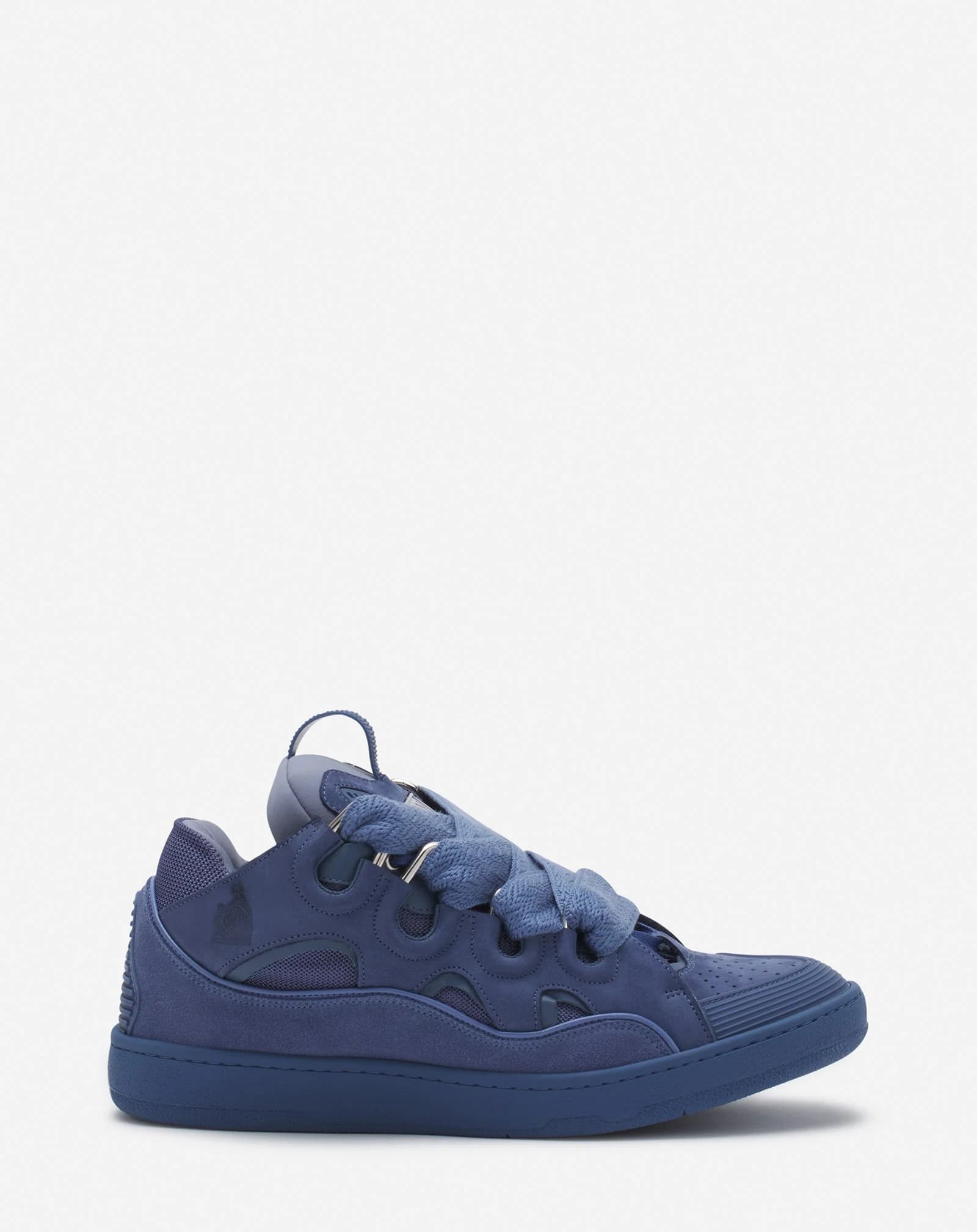 LANVIN LEATHER CURB BLEU MARINE — vue 1