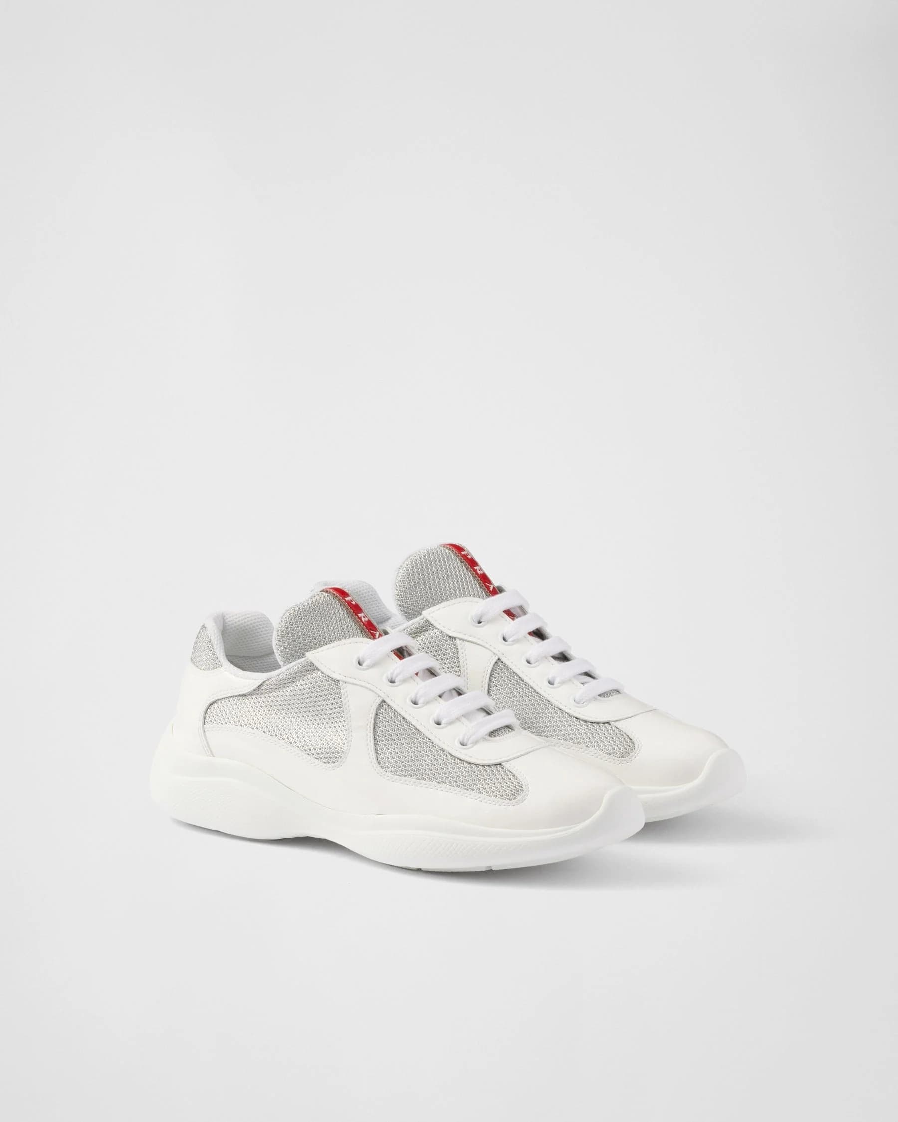 Baskets Prada America’s Cup en tissu Bike blanc — vue 1