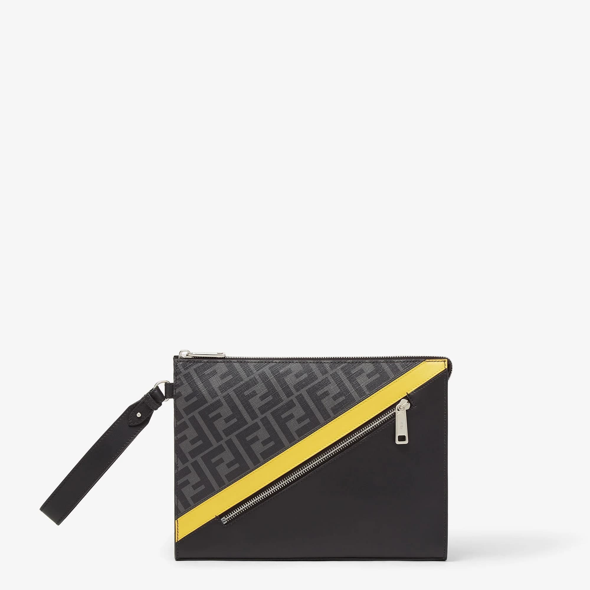 Pochette Fendi Diagonal
Pochette en tissu gris — vue 1