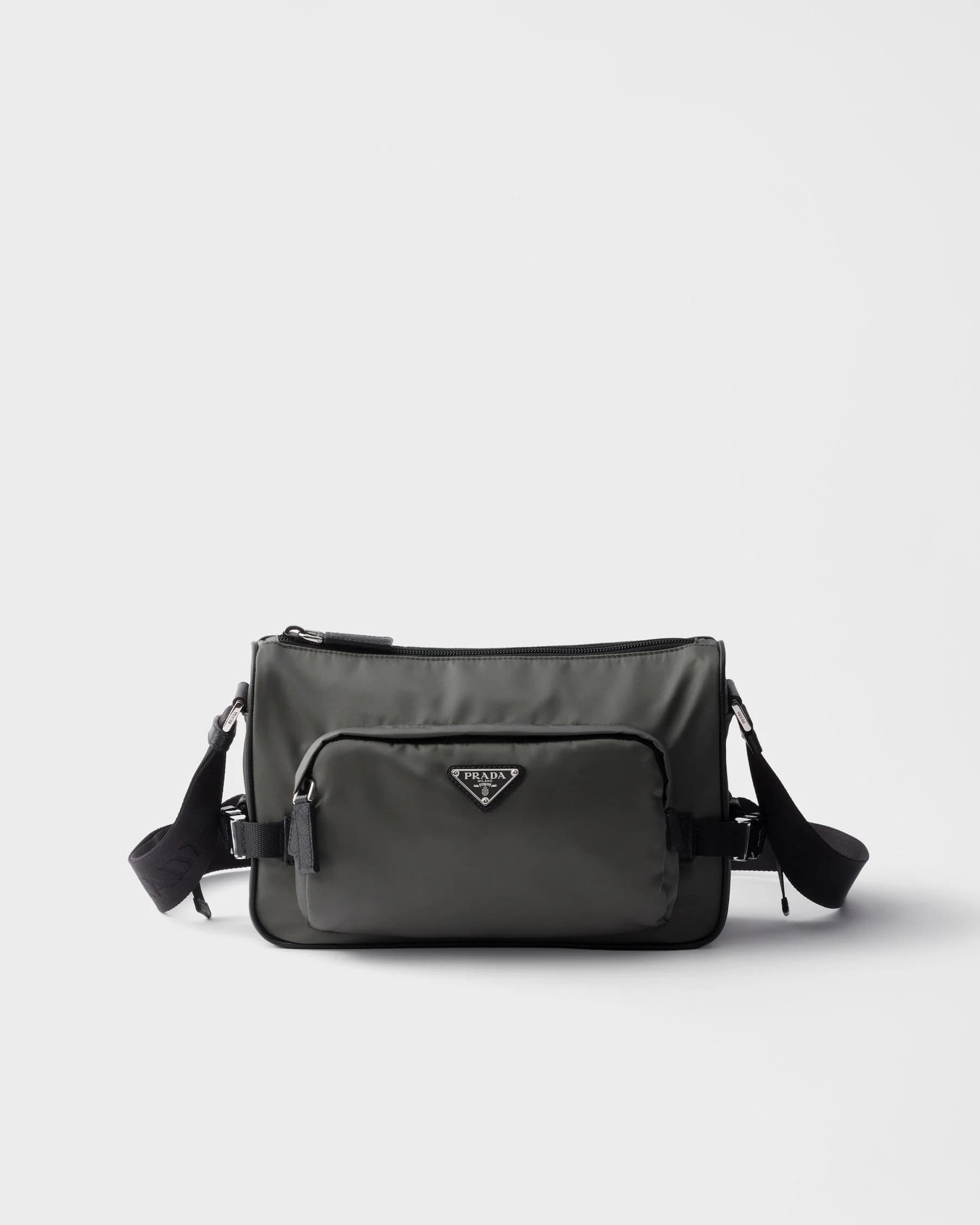 Sac de taille moyenne porté épaule en Re-Nylon et cuir Saffiano - #2