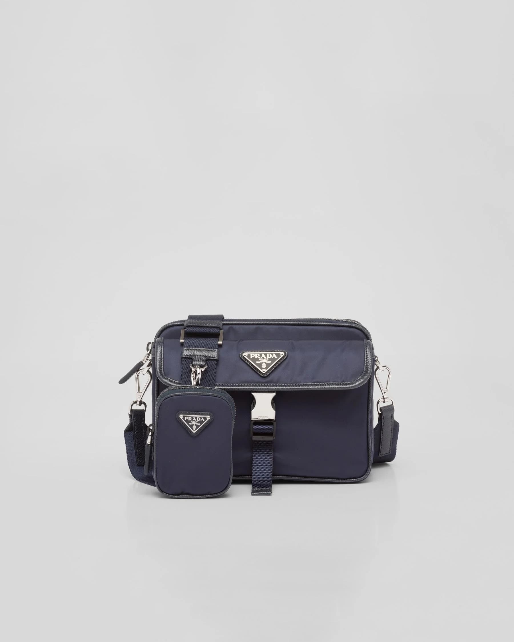 Sac porté épaule en Re-Nylon et cuir Saffiano - #3
