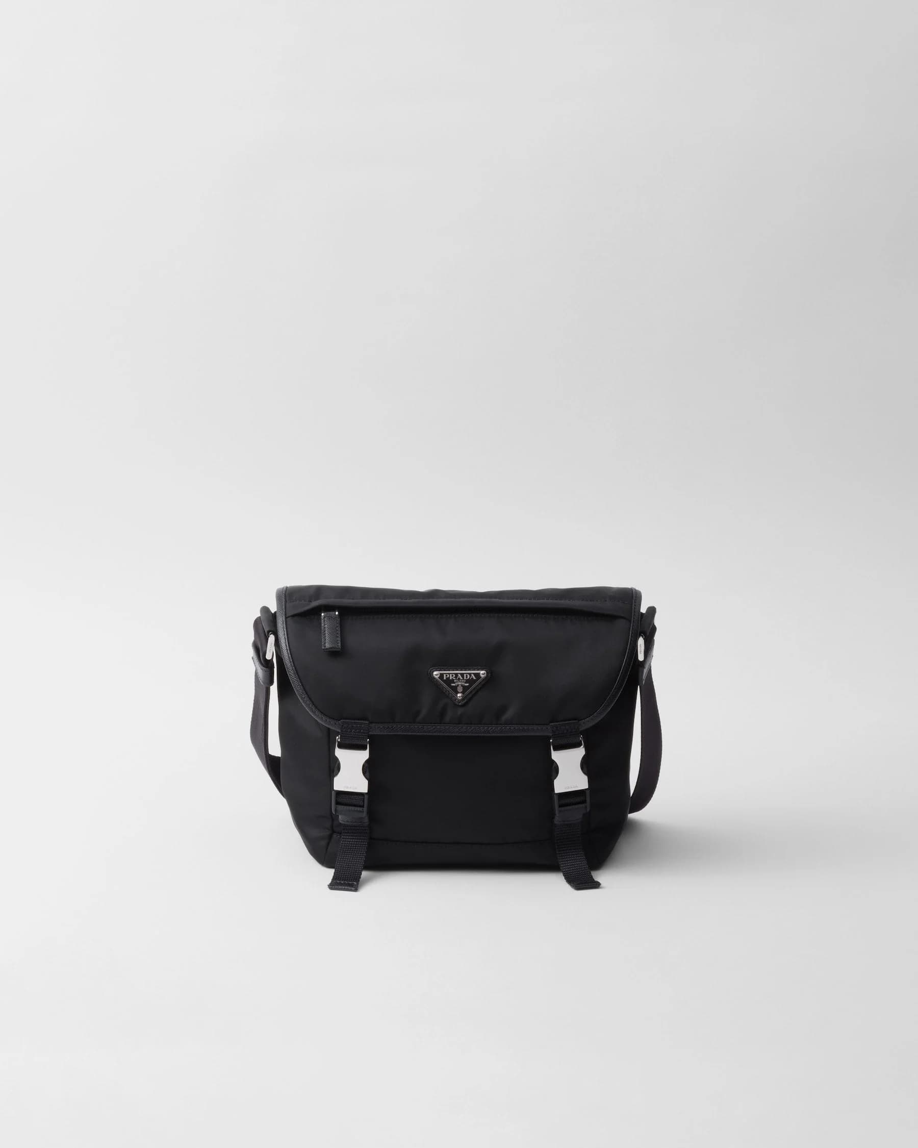 Sac porté épaule en Re-Nylon et cuir Saffiano - #4