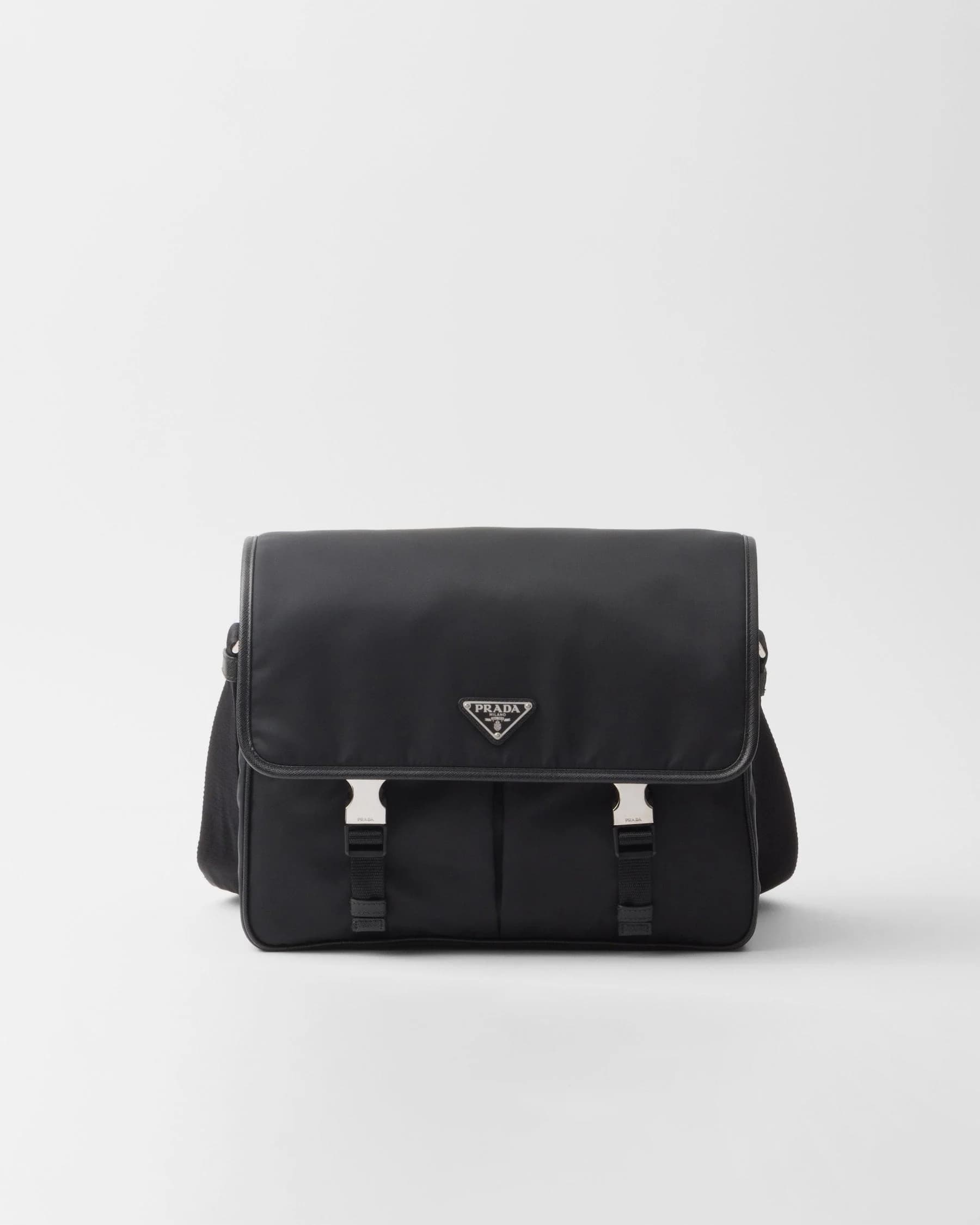 Sac porté épaule en Re-Nylon et cuir Saffiano - #9