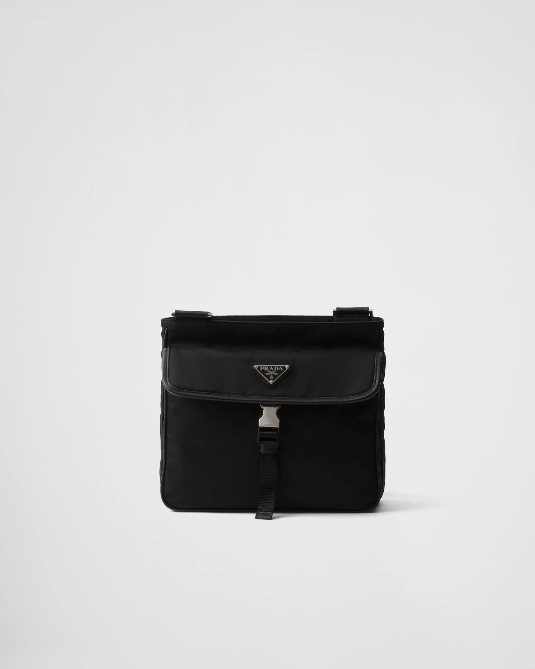 Sac porté épaule en Re-Nylon et cuir Saffiano - #10