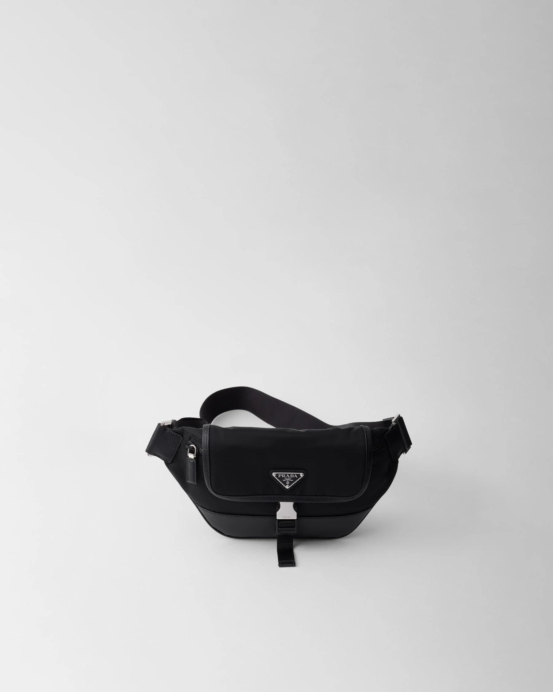 Sac porté épaule en Re-Nylon et cuir Saffiano - #11