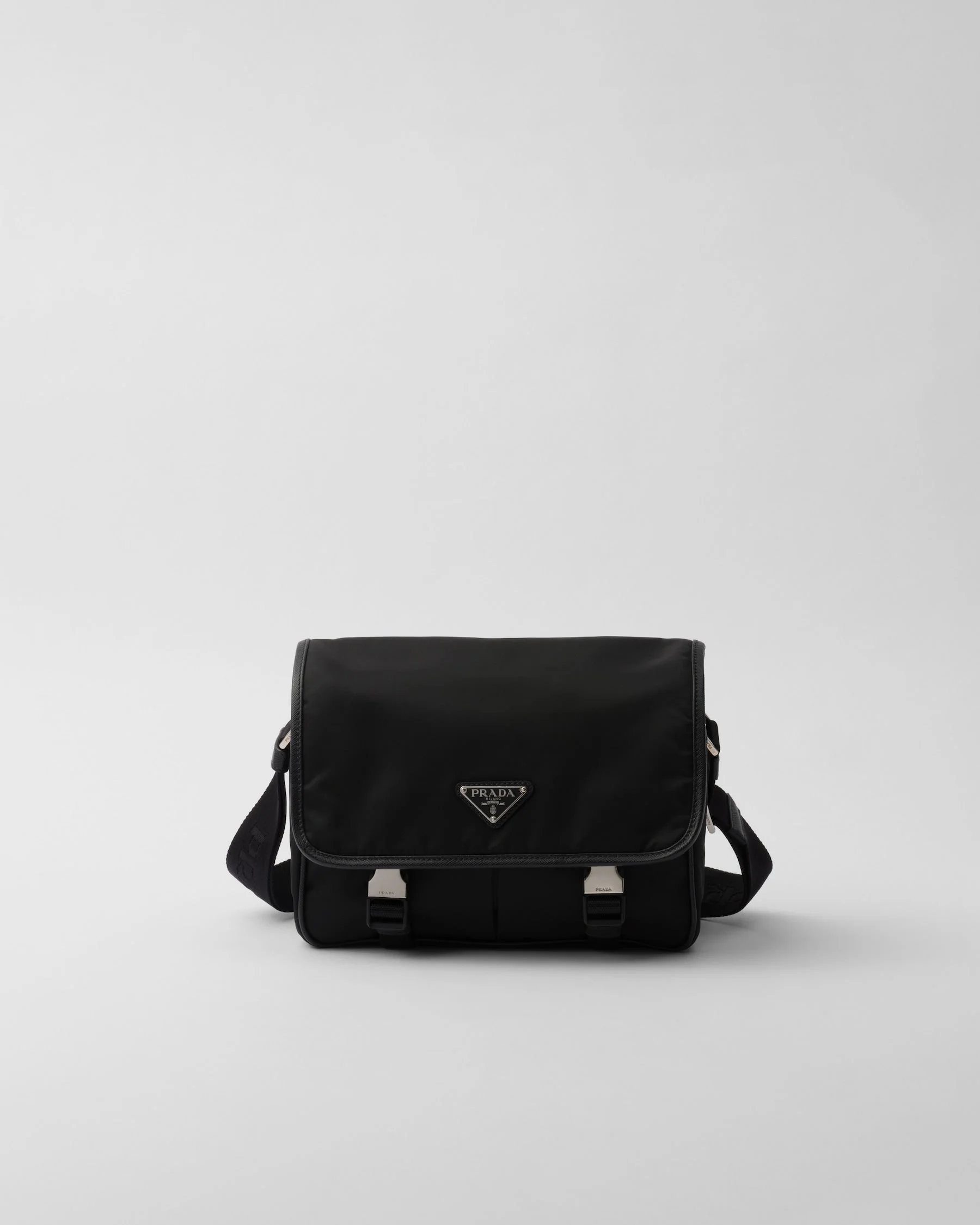Sac porté épaule en Re-Nylon et cuir Saffiano - #12