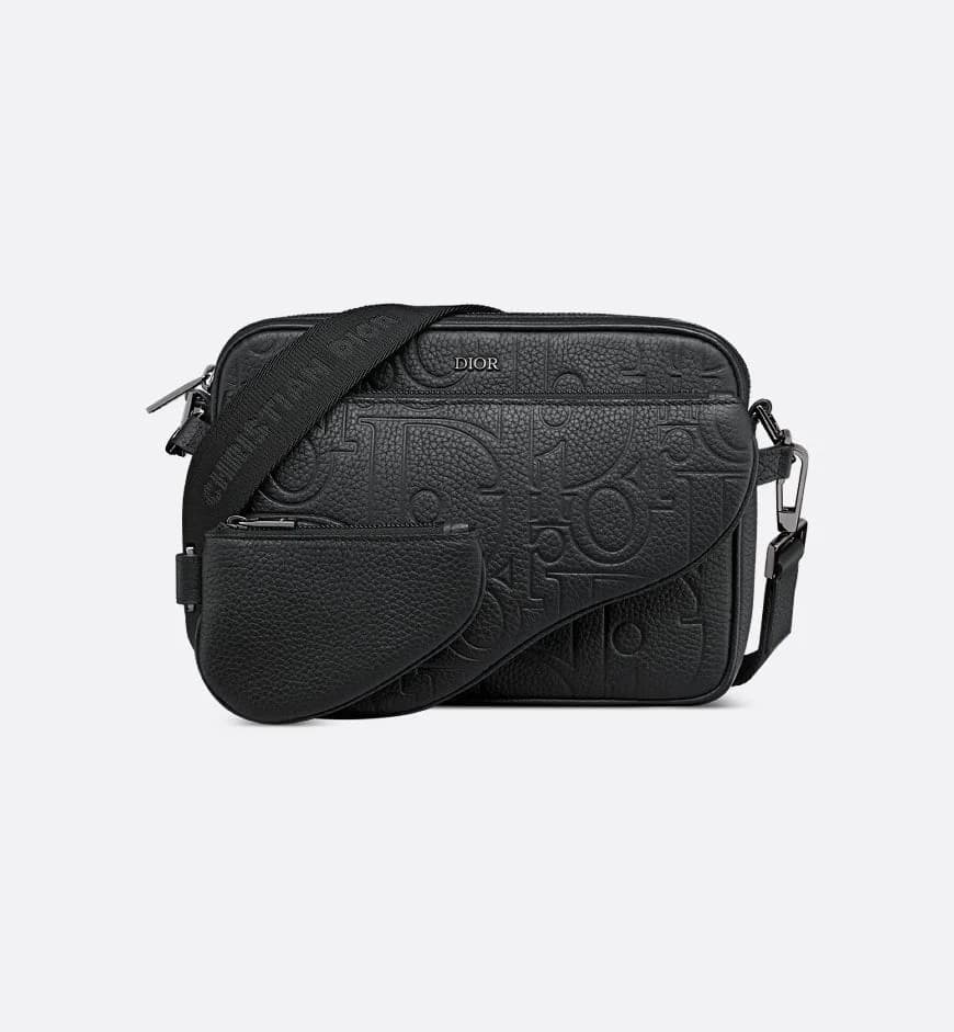 Triple Pouch Saddle Cuir