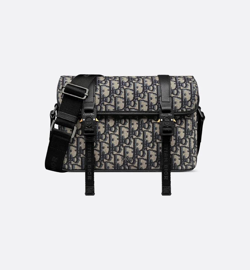 Sac Messenger à rabat Dior Hit The Road Noir et Beige — vue 1