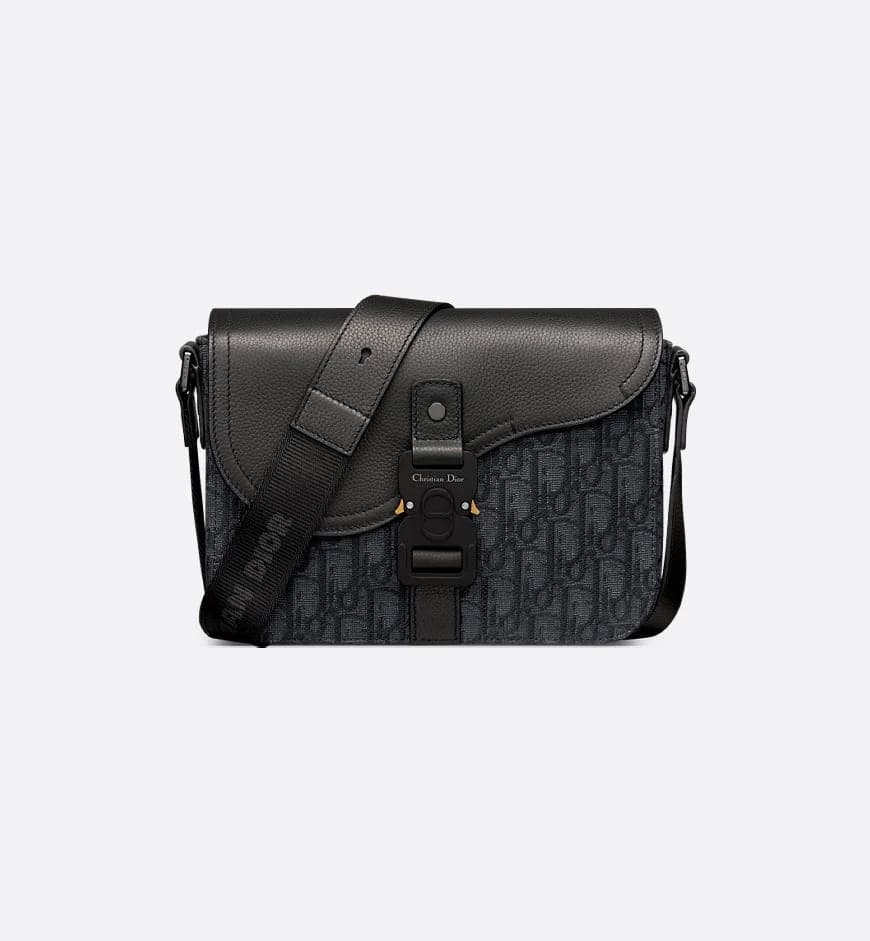 Sac Messenger à rabat Saddle Small Noir — vue 1
