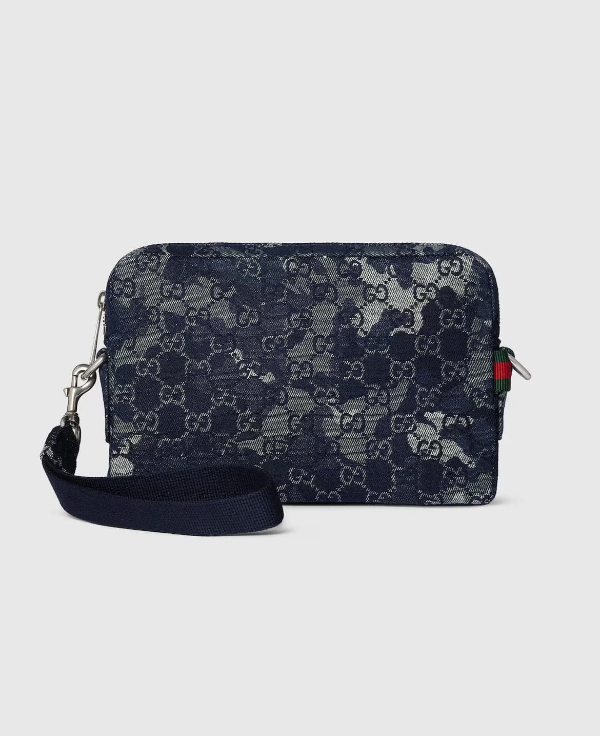 Sac à bandoulière en denim GG petit format — vue 1