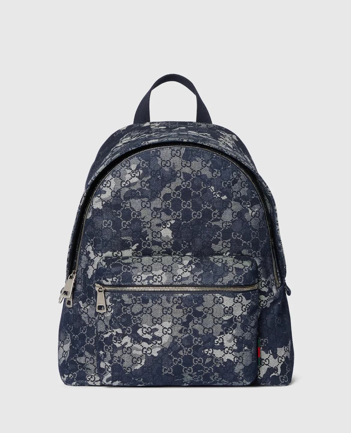Sac à dos en denim GG grand format