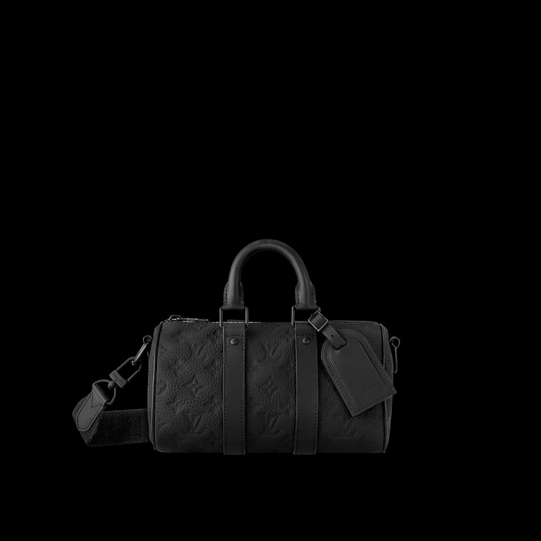 Sac Keepall Bandoulière 25 Noir Cuir