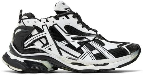 Balenciaga Runner Sneaker Black White — vue 1