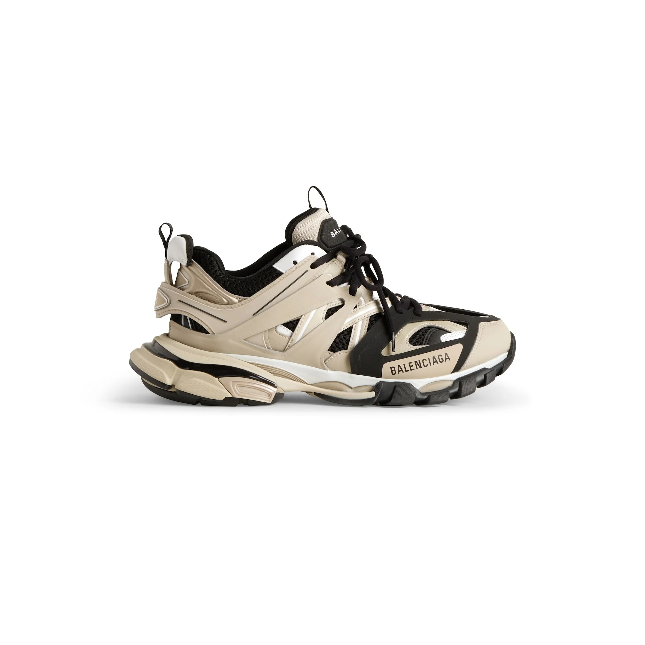 SNEAKER TRACK EN BEIGE/NOIR — vue 1
