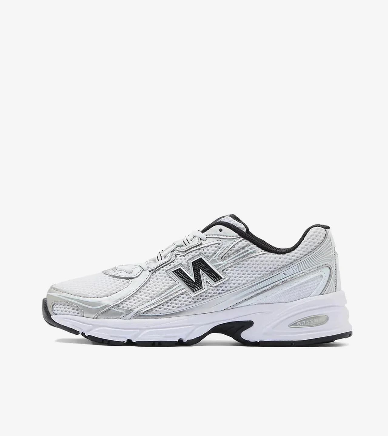 New Balance 740 White Metallic Silver Black — vue 1