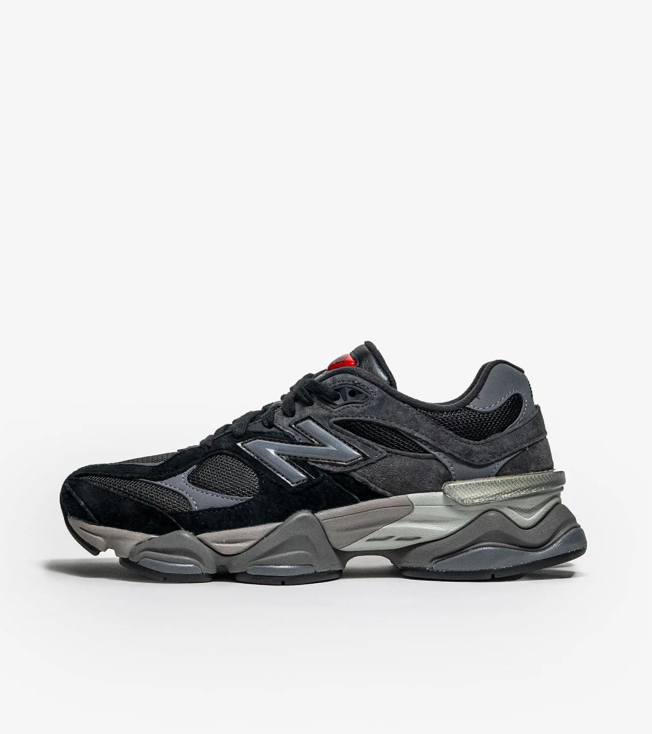 New Balance 9060 Black Castlerock Grey — vue 1