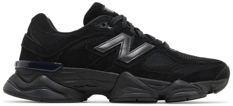 New Balance 9060 Triple Black — vue 1